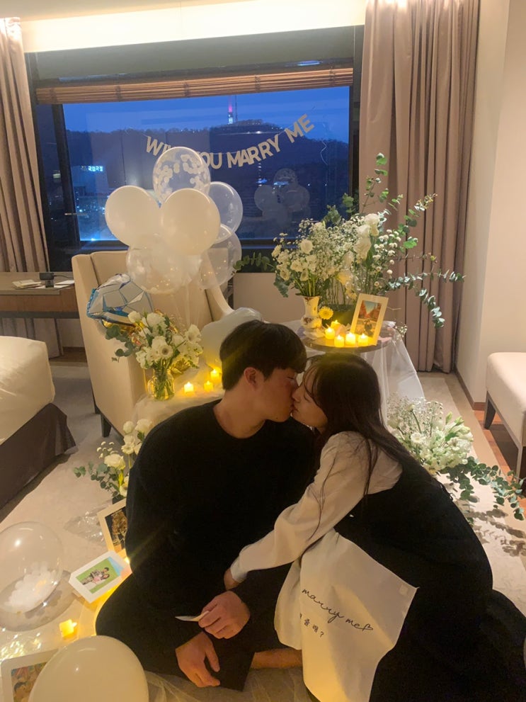  [w-0] 신라호텔에서 셀프 프로포즈 성공(러브헌터 용품)_내돈내산