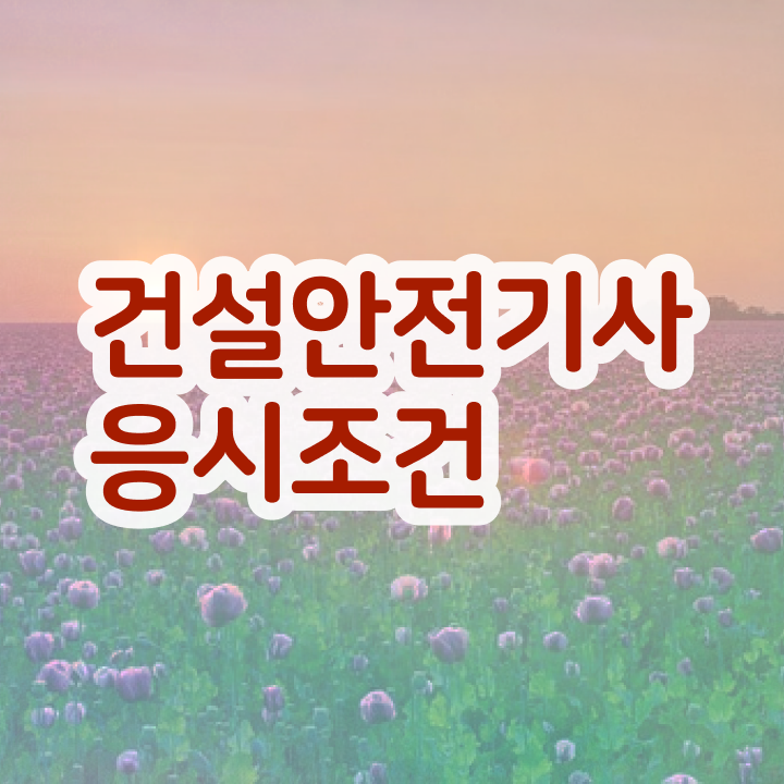  건설안전기사 자격조건 건설안전기사 응시조건 온라인으로 1학기 만에 갖춘 비법