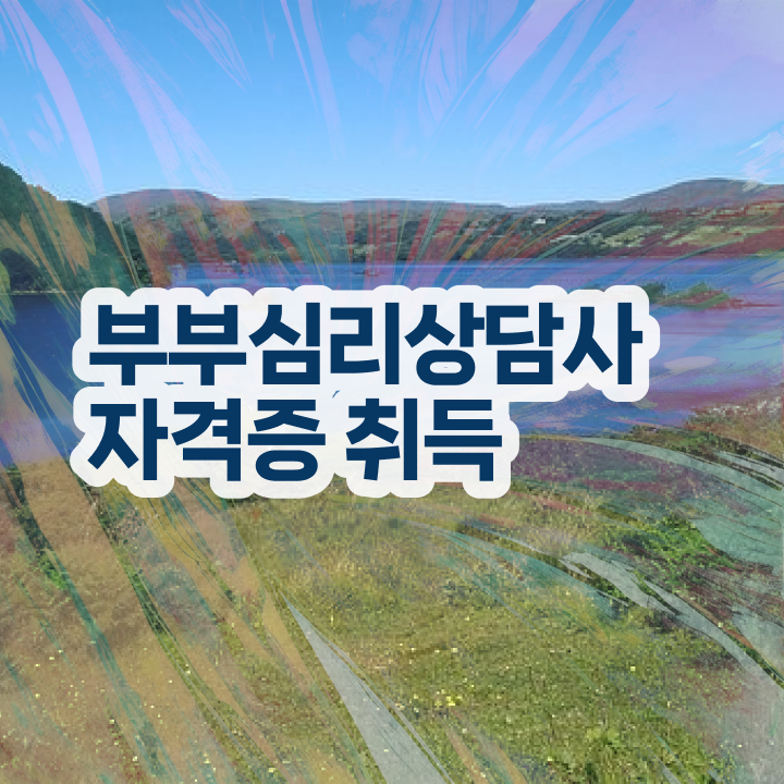  1급부부심리상담사자격증 , 부부심리상담사 자격증 2주 만에 합격한 후기 , 전망