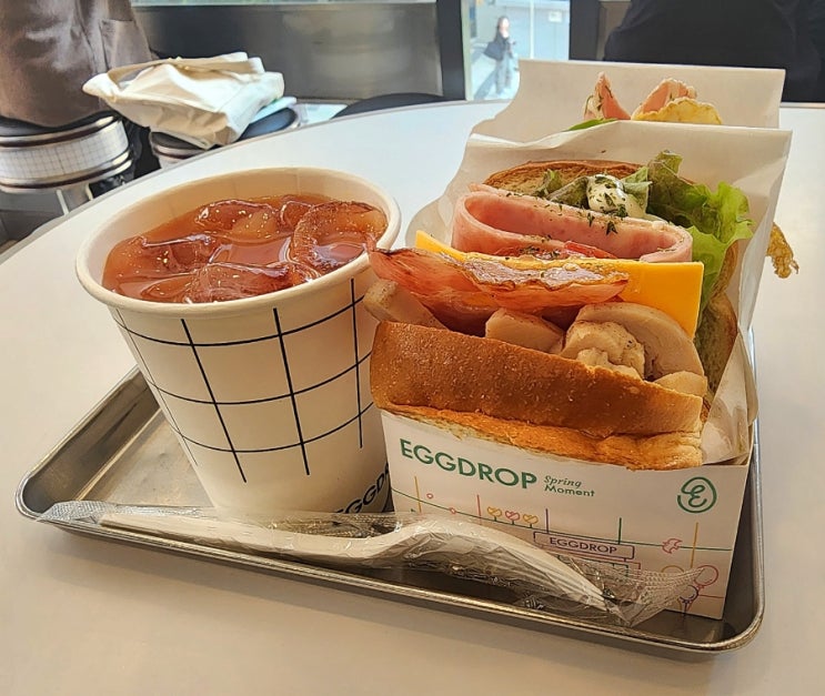  에그드랍(Egg Drop) 동대문점 - 외국인 관광객들이 줄을 서는 동대문 DDP 건너편 샌드위치 맛집