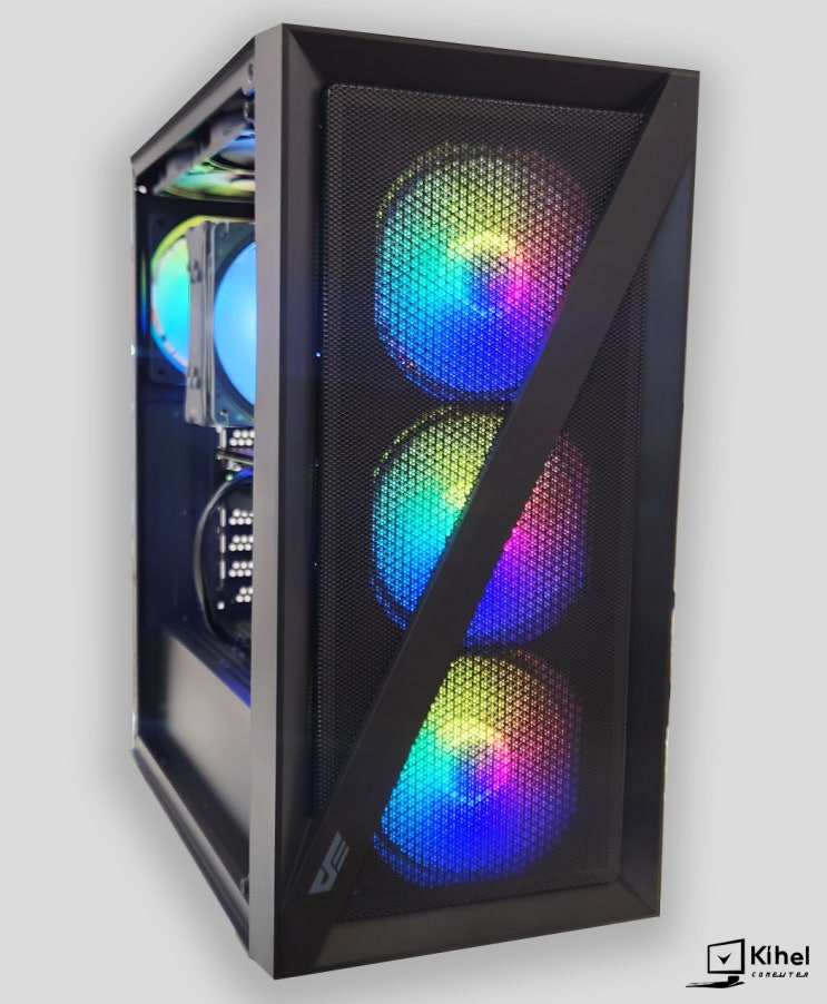  대구 조립컴퓨터 amd 7500F 와 RTX 4060 + 다크플레쉬 + 삼성오디세이 G5 국민게이밍본체