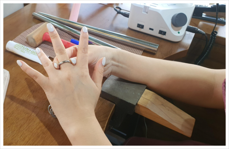  명동반지만들기 원데이클래스 기념일 커플링 '반지야놀자 명동점'