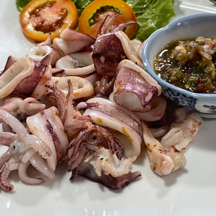  태국 방콕 근교 섬 코 시창 현지인 음식 맛집