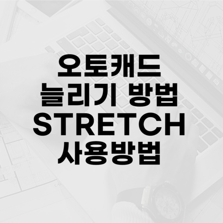  오토캐드 늘리기 선, 도형 늘이기
