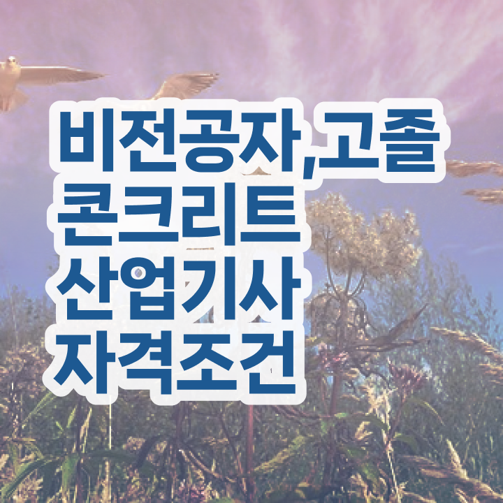  콘크리트산업기사 필기 난이도 콘크리트산업기사 자격요건 인강만 듣고 15주만에 준비하는 방법