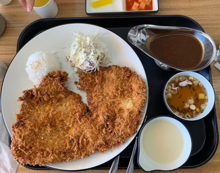  충북 옥천 깨끗한 돈가스 맛집 [옥천왕돈까스] 개업선물도 받았다!