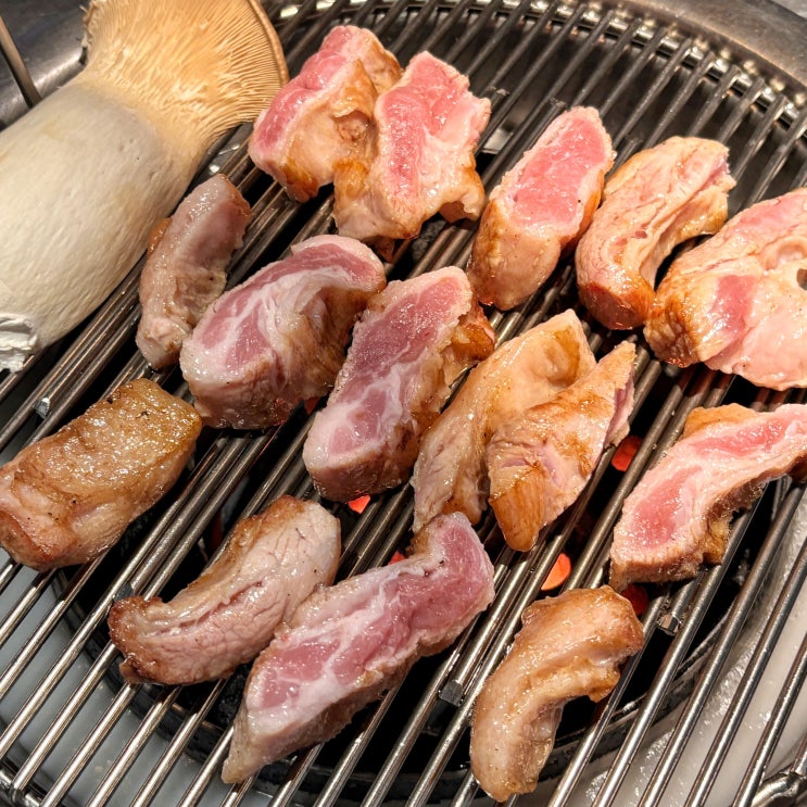  잠실새내 찐맛집, 연탄에 구워먹는 삼겹살 고기 맛집 연탄부락 잠실새내점