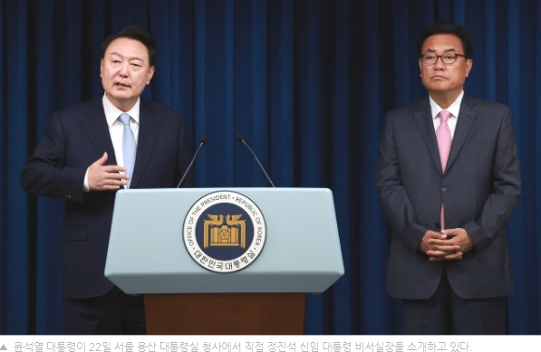 채상병 특검법 <b>국회</b> 통과, 대통령 보호에 나선 <b>정진석</b> 비서실장