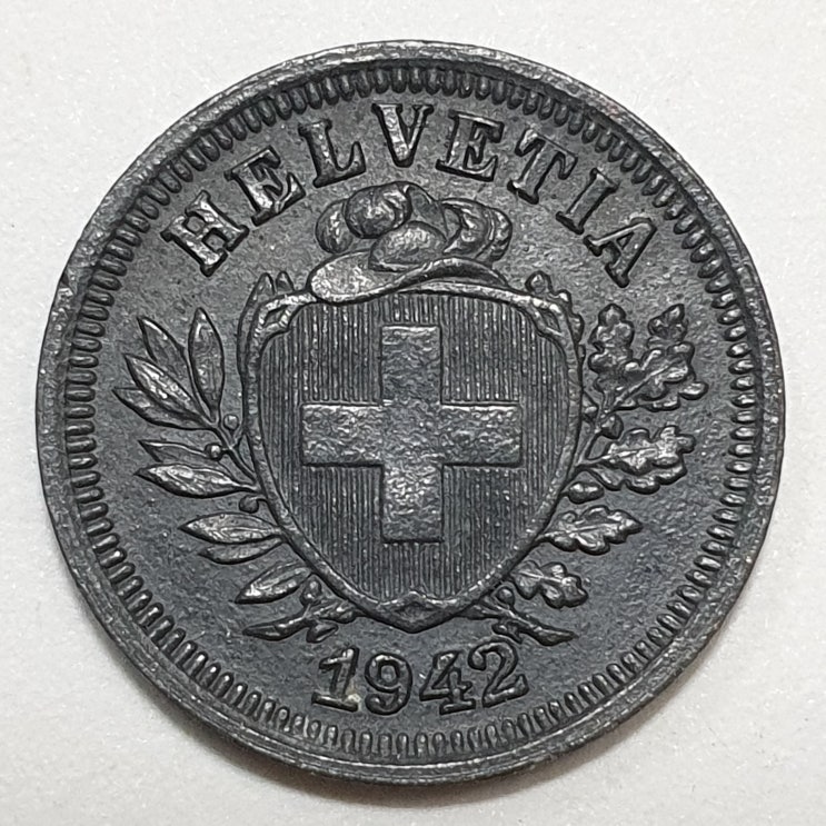  1942년 스위스 1라펜 아연화