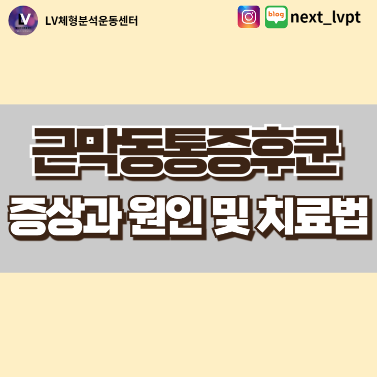 근막동통증후군 증상과 원인 및 치료법(부산 근막동통증후군)