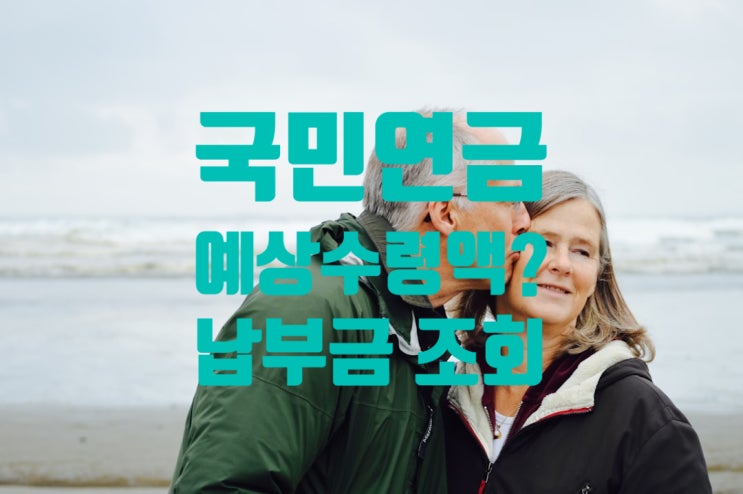  국민연금공단에서 예상수령액,납부액 조회해 봤더니