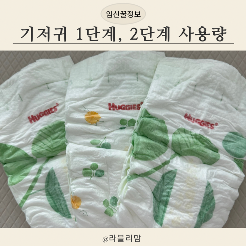 신생아 하기스 기저귀 1단계 2단계 사용량 얼마나 사야 할까
