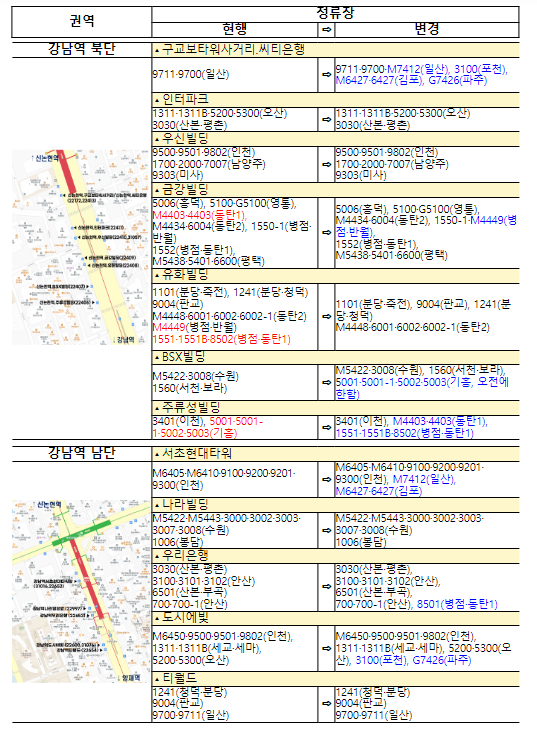 명동·강남 퇴근길, 광역버스 노선 조정으로 상습정체 해소 명동·강남 퇴근길, 광역버스 노선 조정으로 상습정체 해소