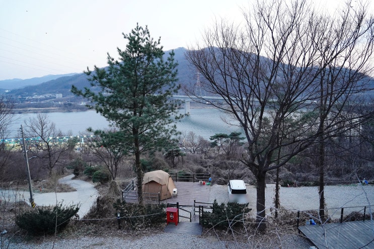  약수동산캠핑장 명당 리뷰 배산임수스페셜 뷰