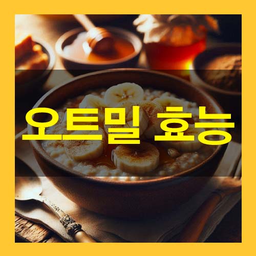  오트밀 효능과 부작용, 활용 요리