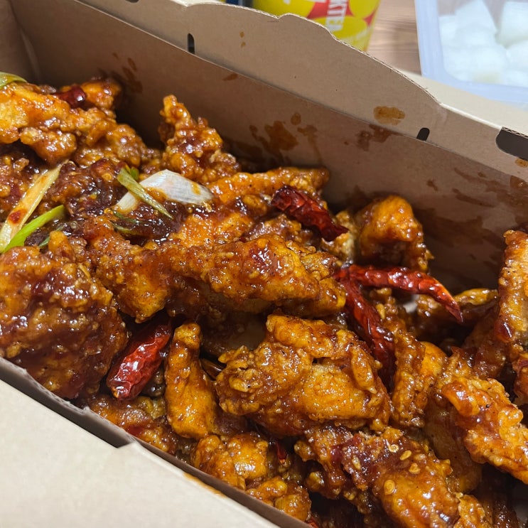  노랑통닭 열불라조 치킨 순살 후기 (가격, 메뉴)
