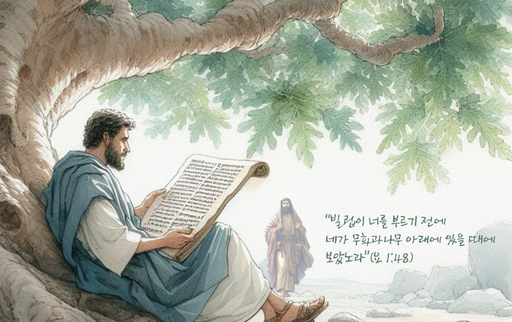  [요한복음] 16_예수님의 첫 제자들, 나다나엘과의 만남, 네가 무화과나무 아래에 있을 때에 보았노라.