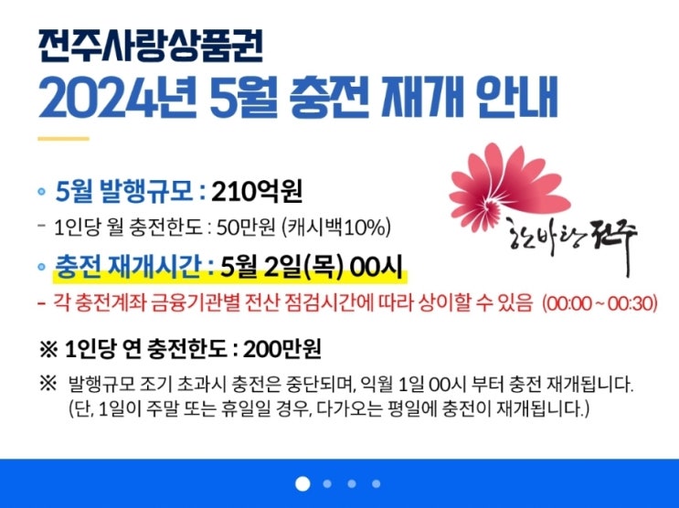  전주사랑상품권 선물하기, 10%할인 챙겨쓰자!