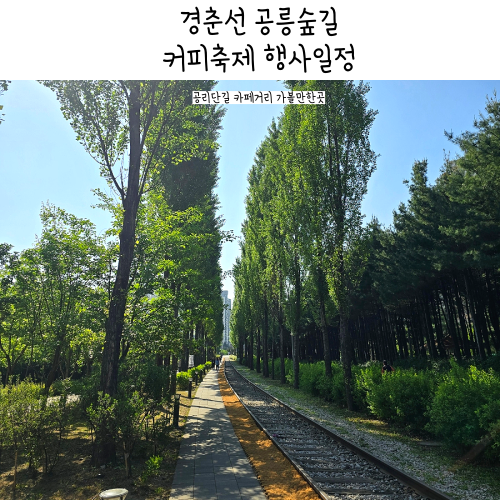 2회 경춘선 공릉숲길 커피축제 서울 노원구 5월 축제 정보