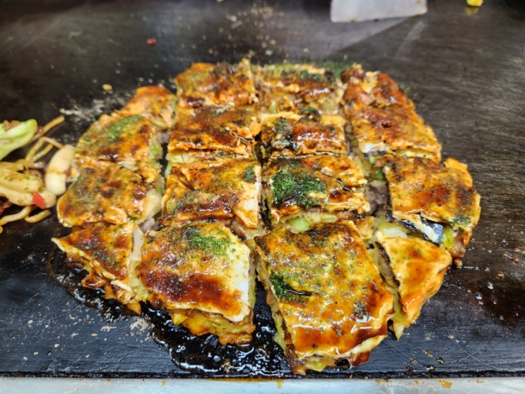  오코노미야끼의 장인을 찾아서. 일본 교토여행 오코노미야끼 단골 맛집 [Gion Negiyaki Kana East 기온 네기야끼 카나 ]