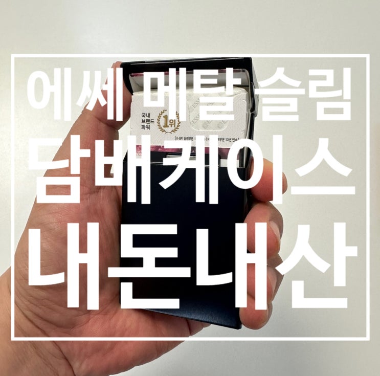  에쎄 담배케이스 슬림 메탈 보관함 내돈내산 후기