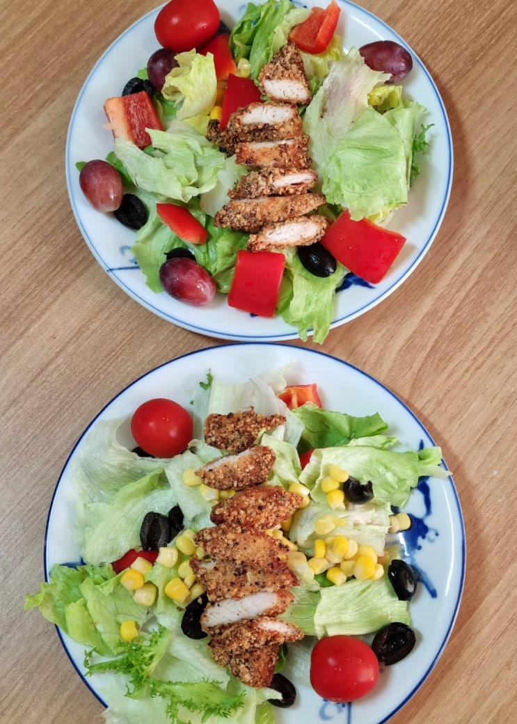  올반 슈퍼크런치 치킨텐더 바삭바삭 맛있어요.