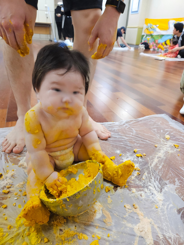  [홈플러스 평촌점 문화센터]에코베베 꿀벌이 윙윙 노랑 치자 반죽놀이 후기