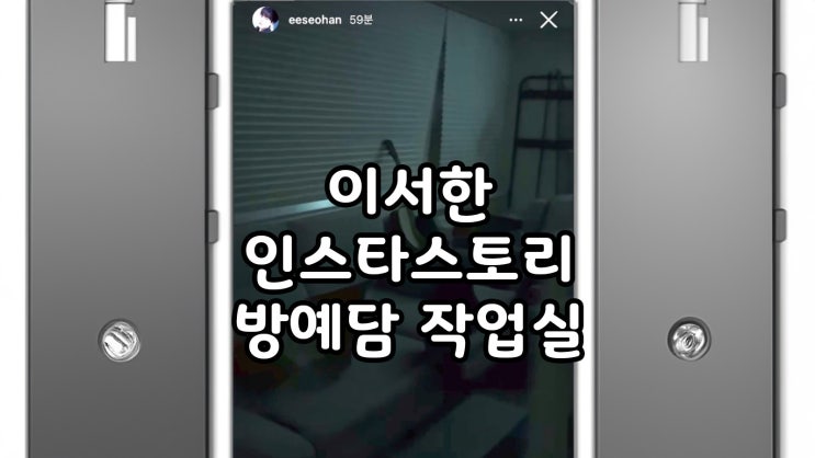 배우<b>이서한</b> 방예담 작업실 인스타영상  공식 입장문