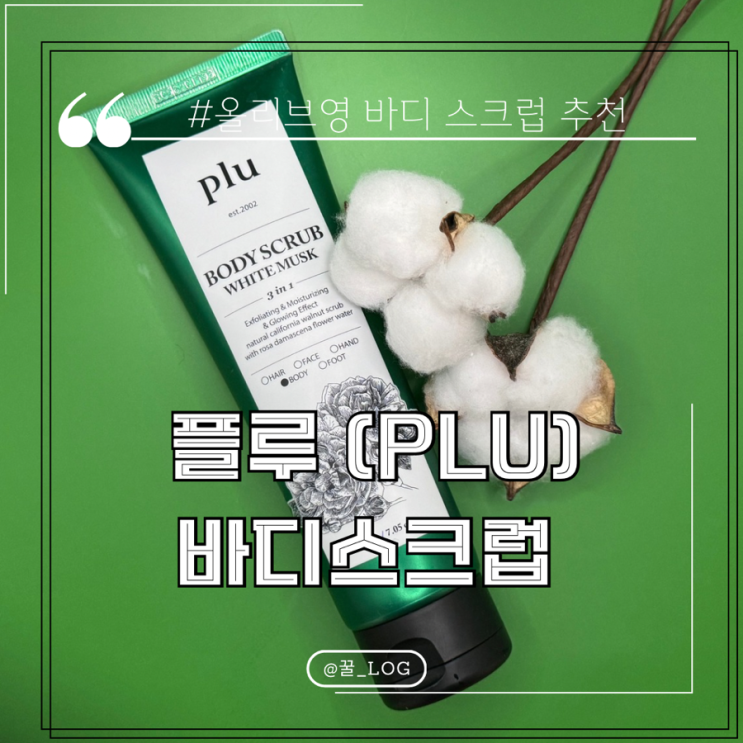  올리브영 플루 바디스크럽 화이트 머스크 내 돈 내산 후기