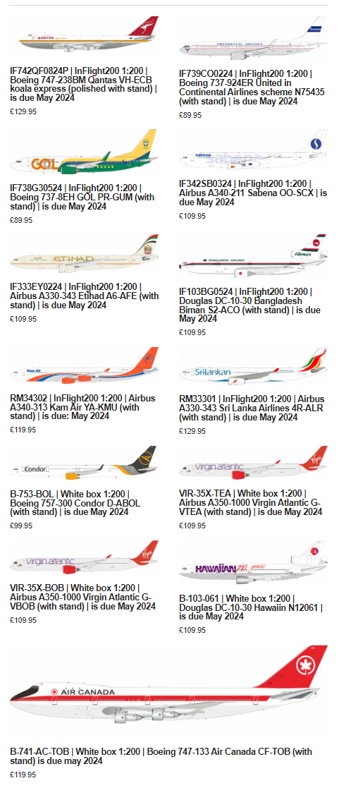  1:200 inflight ARD 프리오더, 최고의 1:100 737-800 몰드???