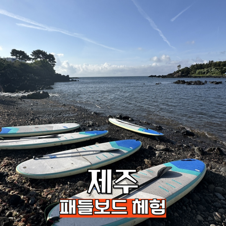  제주 카라반 숙소 서건도 텐타임즈 패들보드 체험