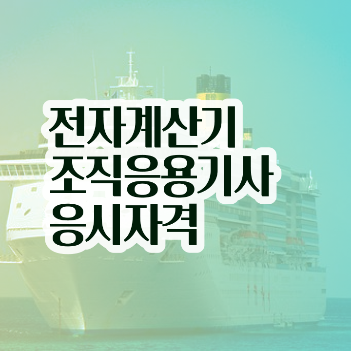  전자계산기조직응용기사 응시조건 온라인 수업으로 4개월 만에 끝낸 전략