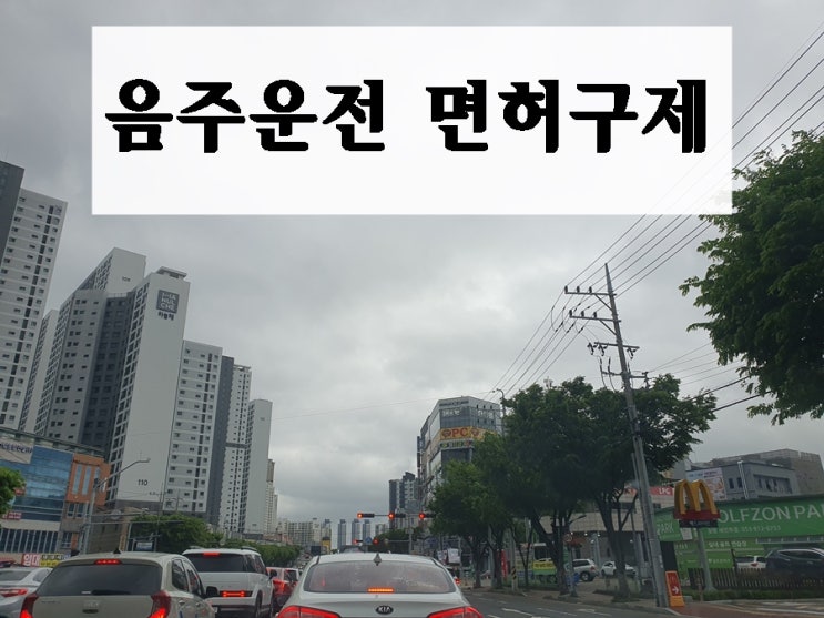  음주운전 혈중알코올농도 0.091% 단속 구제 방안은