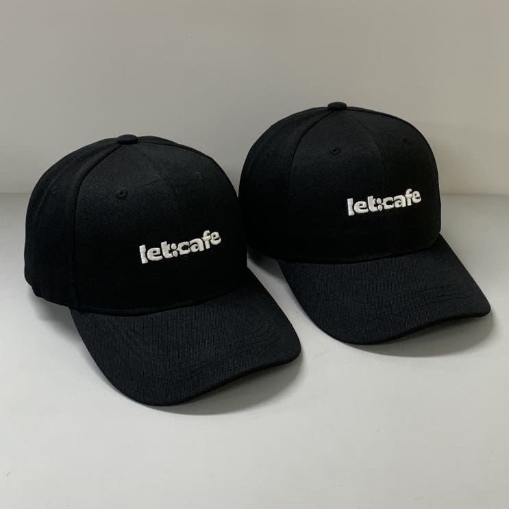  letcafe 렛카페 일반자수 단체모자제작 사례