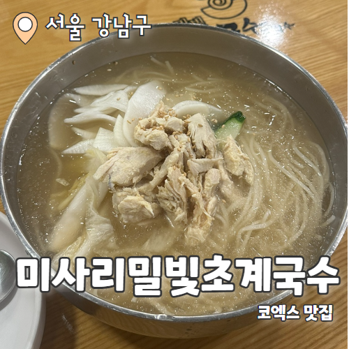  미사리밀빛초계국수 : 더위 물리치는 코엑스 초계국수맛집 내돈내산 후기