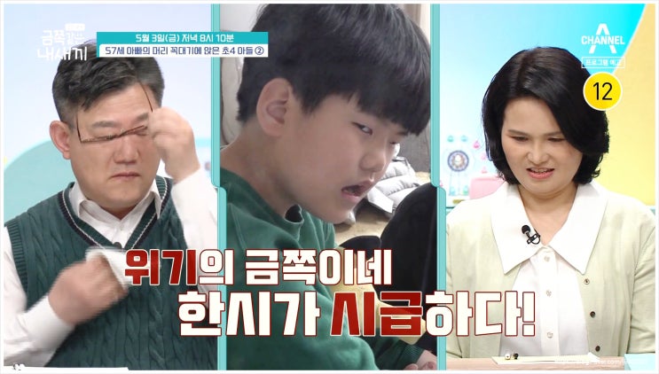  요즘육아금쪽같은내새끼 금쪽이 아들 화 욕설 오은영 박사 처방 집중 실패 관장약 배변 아이컨택 훈련 입냄새 마스크 아빠 공부