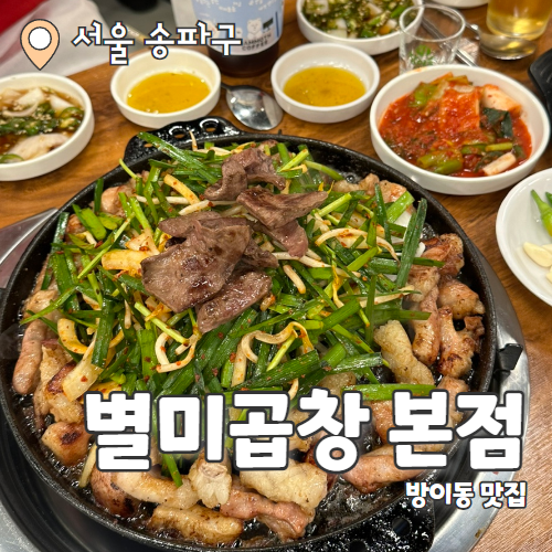  별미곱창 본점 : 방이동 먹자골목 곱창맛집 내돈내산 후기