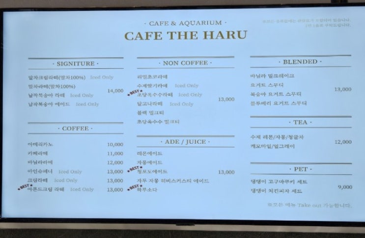  지친 일상에 산뜻한 수족관 카페 나들이 (담양 카페 더 하루)