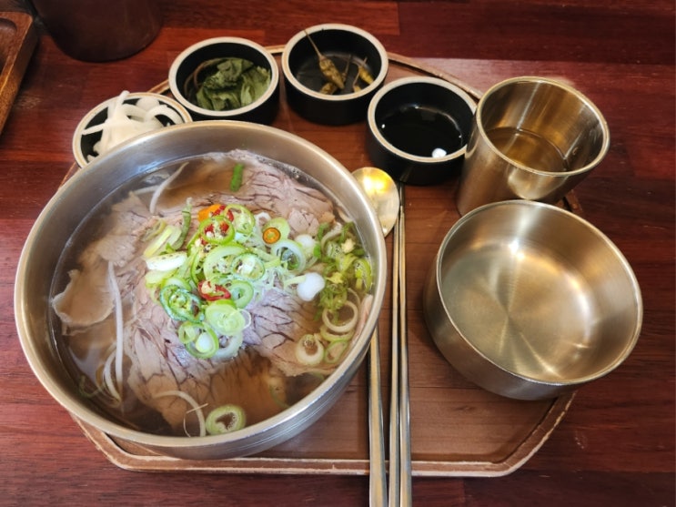  서울 선유도역 맛집 온수반 속 편안해지는 쌀국수 차돌양지 온면 맛집