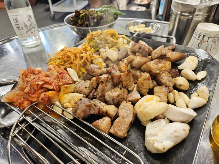  [덕천 고기집 평화김해뒷고기] 지글지글 직접 구워주는 곳