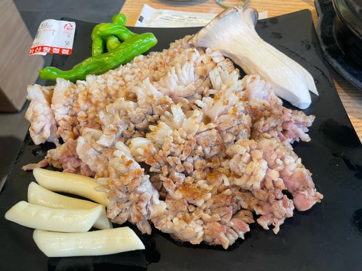 지중해마을 고기집 ‘도담’ 아산 탕정 미나리 삼겹살 맛집