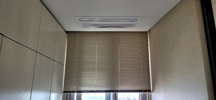  청담동 메가 마크 힐스 인테리어 / 시스템 에어컨 변색으로 인한 도색,세척 (시스템 에어컨 열도색 업체)