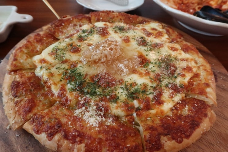  마석 애견동반 브런치카페 알베로벨로 피자 파스타 맛있는 곳
