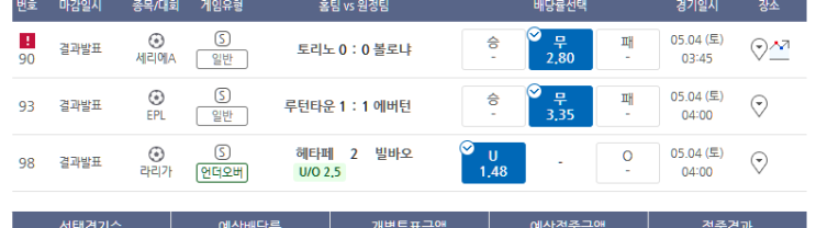 프로토 5/3일 해축 적중 및 한폴낙 프로토 5/3일 해축 적중 및 한폴낙