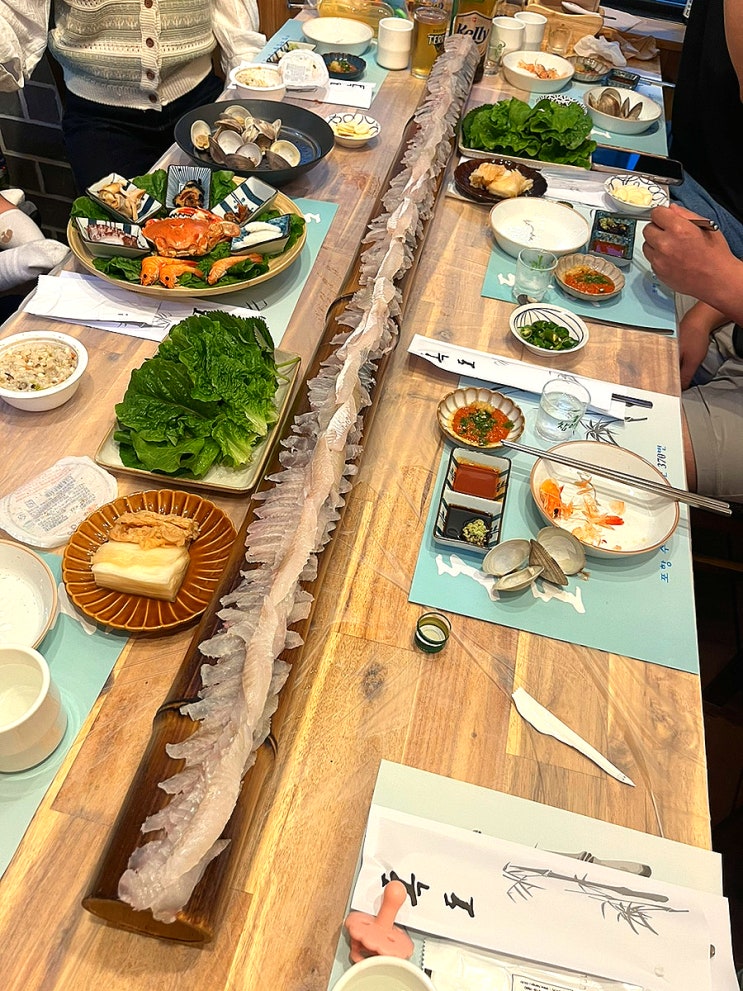  오랜만에 가족들과 포항에서 함께 했던 일상, 맛집 카페 추천(독도횟집,송계가든,숲마을 카페 강추)