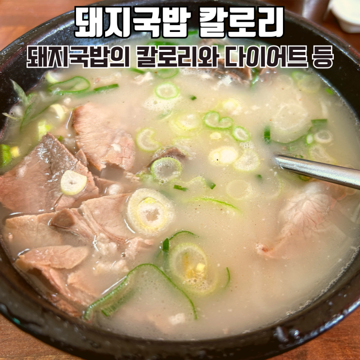  돼지국밥 칼로리 다이어트 영양정보