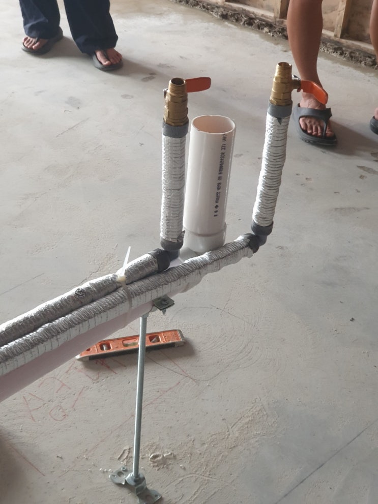  창원 상남동 호두과자 전문점 급수, pvc 배수 배관 공사. ️️️010 8209 9252
