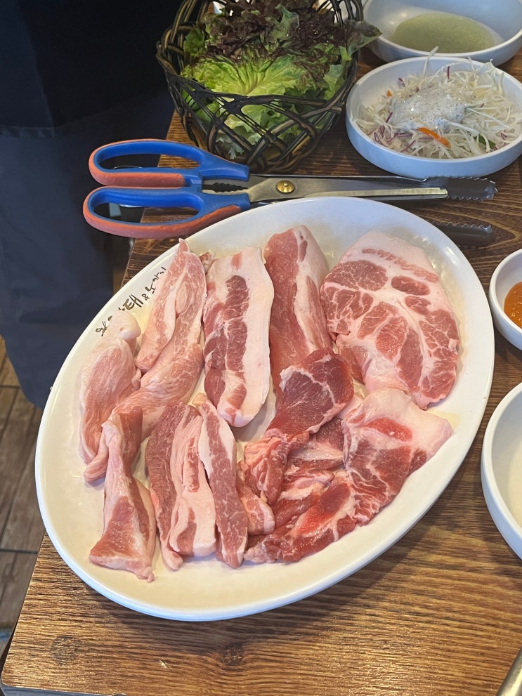  성수동고기집 성수동삼겹살 뚝섬역 맛집 왕삼겹정육식당