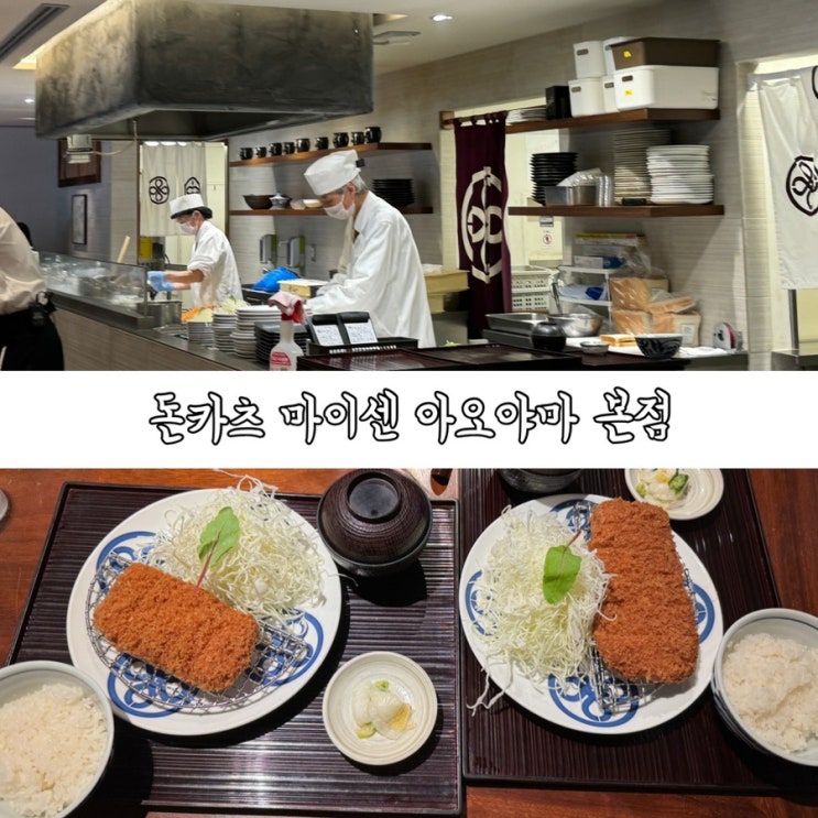  도쿄 오모테산도 맛집 돈카츠 마이센 아오야마 본점 웨이팅 없이 바로 들어감
