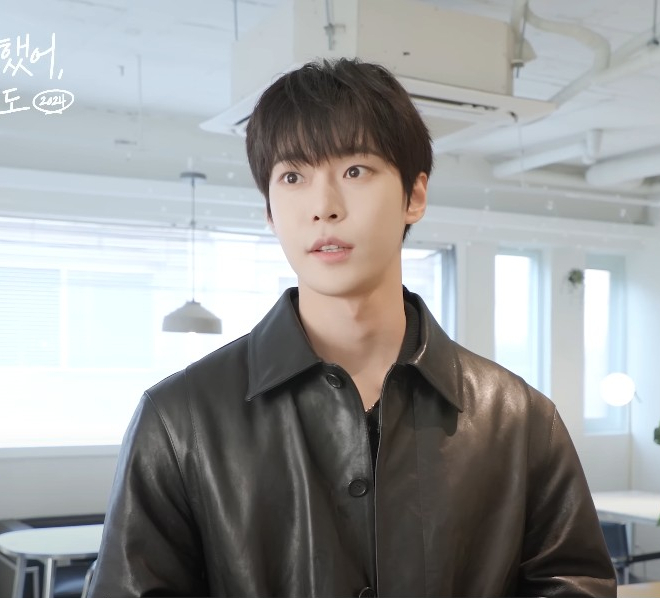  NCT도영 유튜브 오늘도 수고했어 코디, YOUTH 가죽자켓 추천